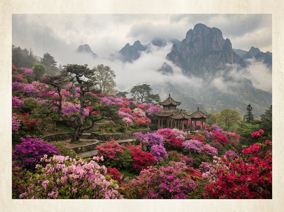 色虎杜鹃花视频